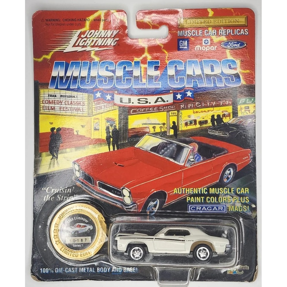 1994 Johnny Lightning Muscle Cars USA 1969 Eliminator Series 1 White HW20 10,187